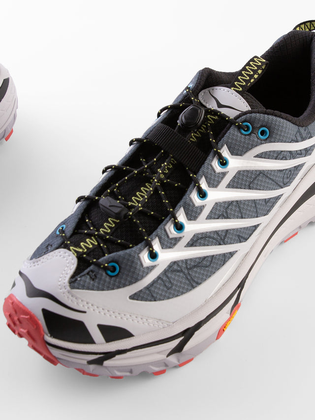 Hoka Mafate Three 2 Wordmark - Ash Grey/Outer Orbit-Preorder Item-Navy Selected Shop