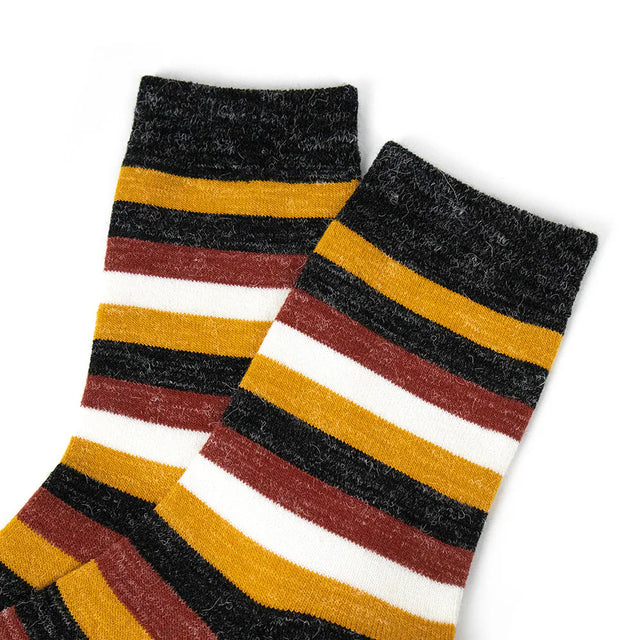 粗線條 Thick lines - 黑色 Black - Made in Taiwan-socks-Navy Selected Shop