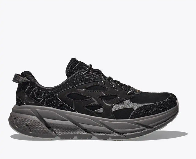 Hoka Clifton L Suede TP - Black/Satellite Grey-Preorder Item-Navy Selected Shop