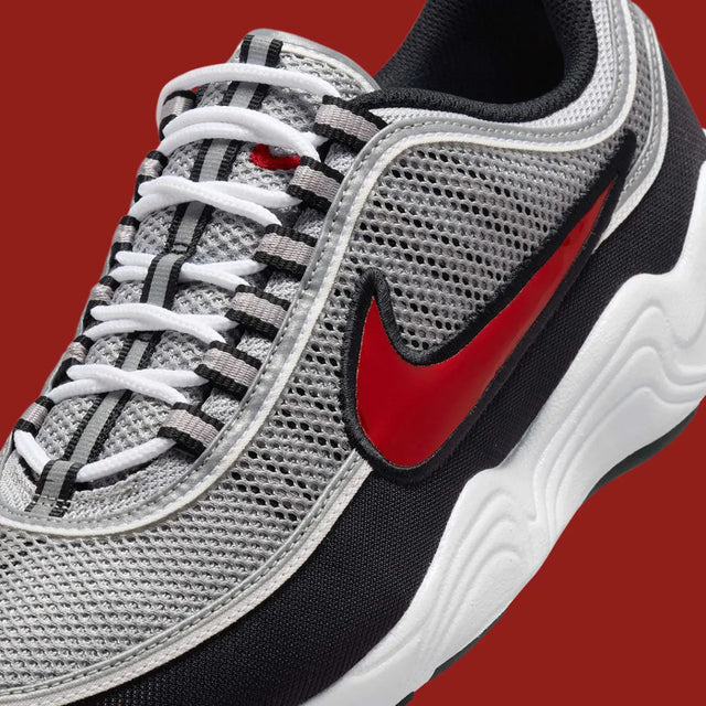 Nike Air Zoom Spiridon - Metallic Silver/Sport Red/Black/White-Preorder Item-Navy Selected Shop