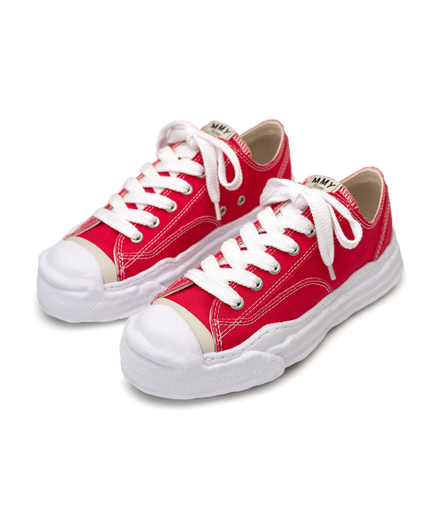 Maison MIHARA YASUHIRO "HANK" OG Sole Canvas Low-top - Red-Preorder Item-Navy Selected Shop