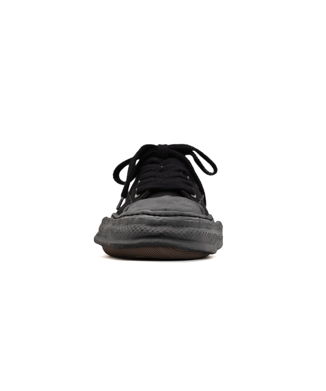 Maison MIHARA YASUHIRO "PETERSON23" OG Dyed Sole Canvas Low-top - Black/Black-Preorder Item-Navy Selected Shop