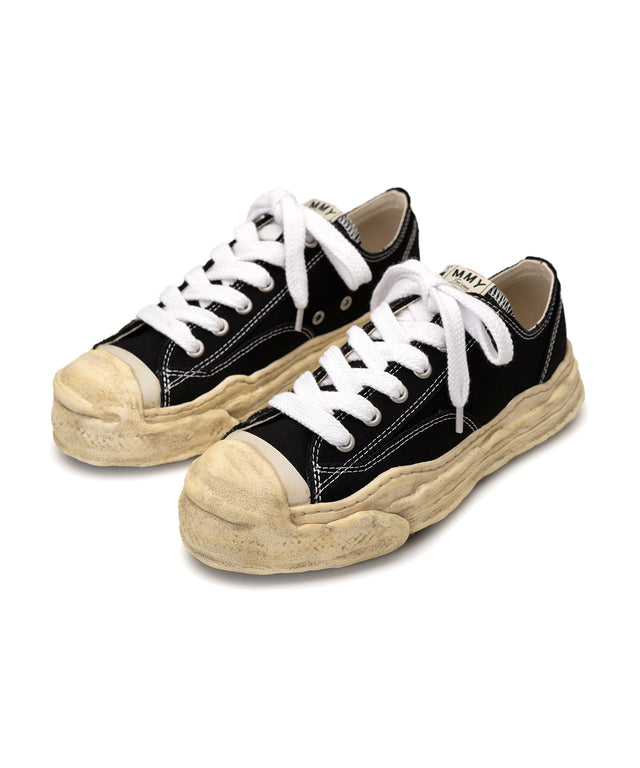 Maison MIHARA YASUHIRO "HANK" OG Dyed Sole Canvas Low-top - Black-Preorder Item-Navy Selected Shop