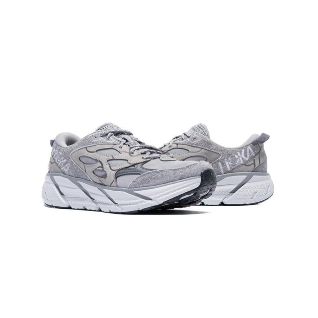 Hoka Clifton L Suede TP - Galactic Grey/Satellite Grey-Preorder Item-Navy Selected Shop