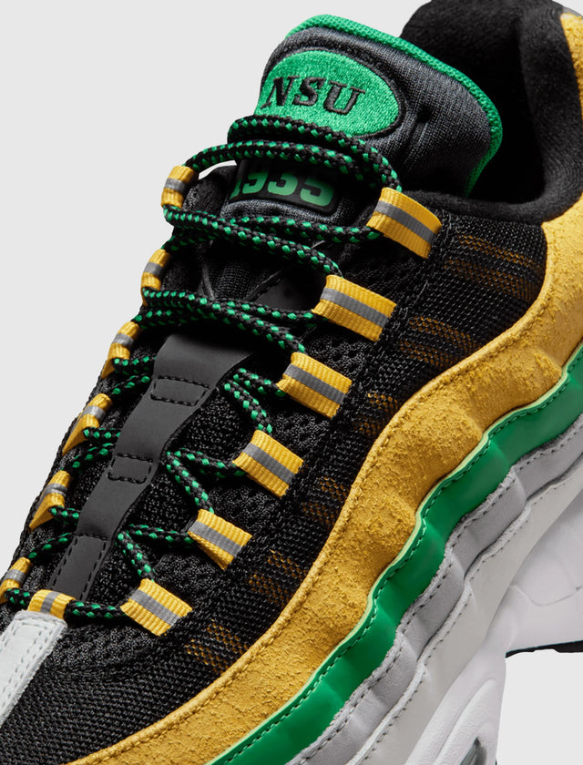 Nike Air Max 95 "Yardrunners Pack - Norfolk State" - Black/Court Green/Midwest Gold/White-Preorder Item-Navy Selected Shop