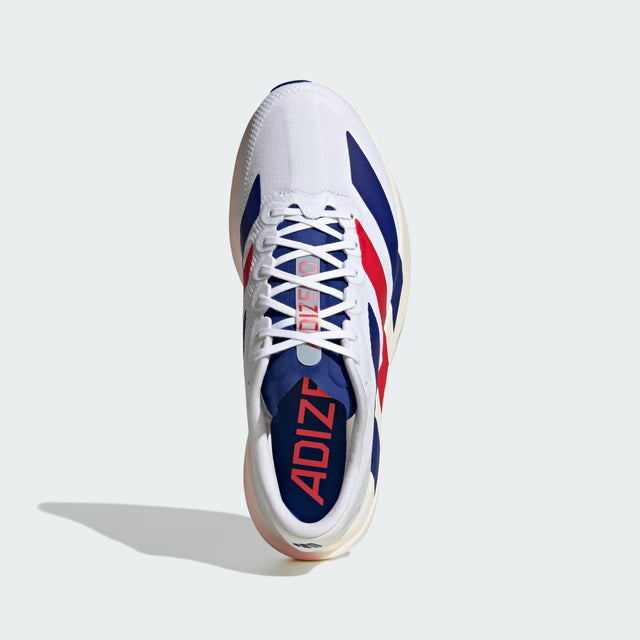 adidas Adizero EVO SL Woven - Cloud White/Mystery Ink/Pure Ruby-Preorder Item-Navy Selected Shop