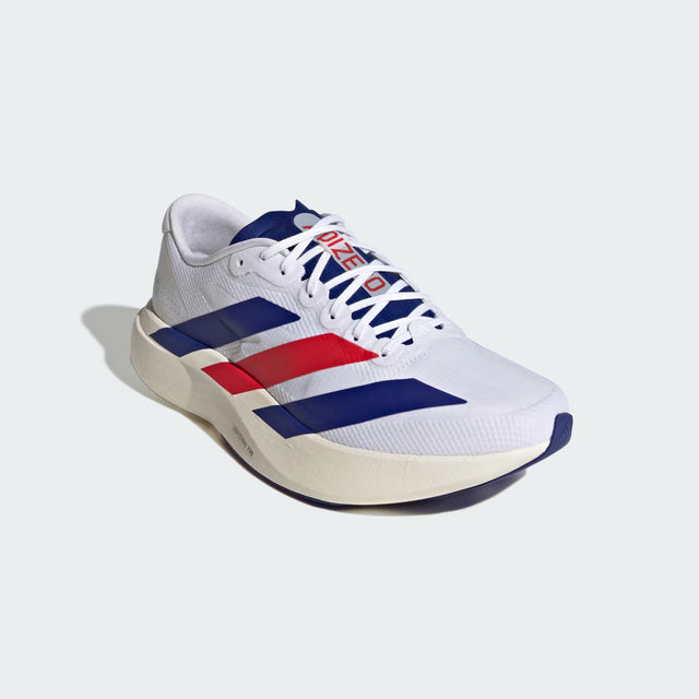 adidas Adizero EVO SL Woven - Cloud White/Mystery Ink/Pure Ruby-Preorder Item-Navy Selected Shop
