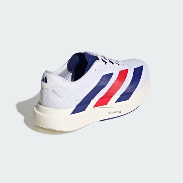 adidas Adizero EVO SL Woven - Cloud White/Mystery Ink/Pure Ruby-Preorder Item-Navy Selected Shop