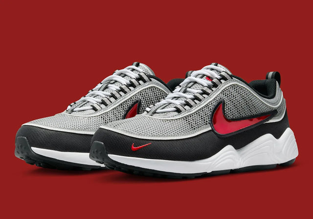 Nike Air Zoom Spiridon - Metallic Silver/Sport Red/Black/White-Preorder Item-Navy Selected Shop