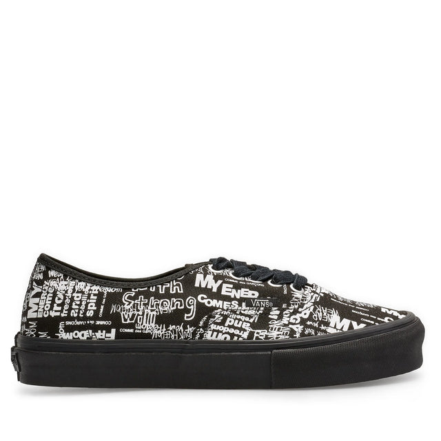 COMME des GARCONS x Vans Message UA Authentic - Black