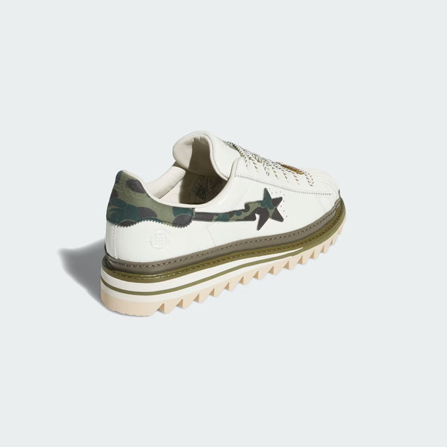 CLOT x Bape x Adidas Superstar by Edison Chen - Off White/Branch/Olive Cargo