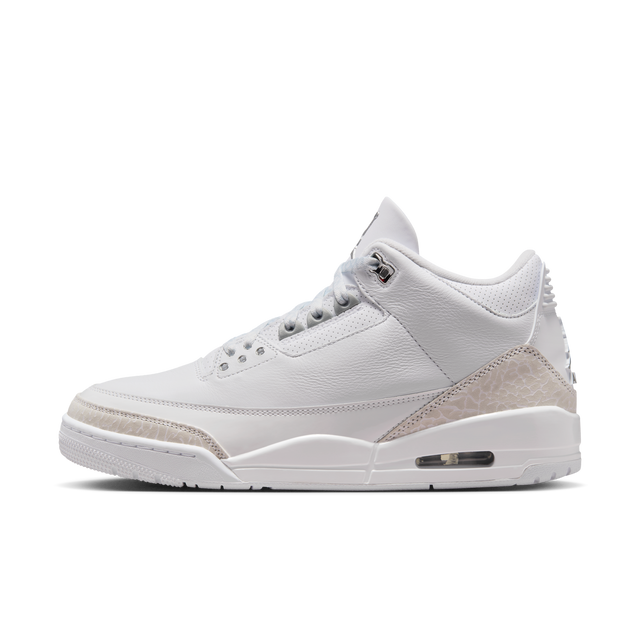 Nike Air Jordan 3 Retro "Pure Money" - White/Metallic Silver-Preorder Item-Navy Selected Shop