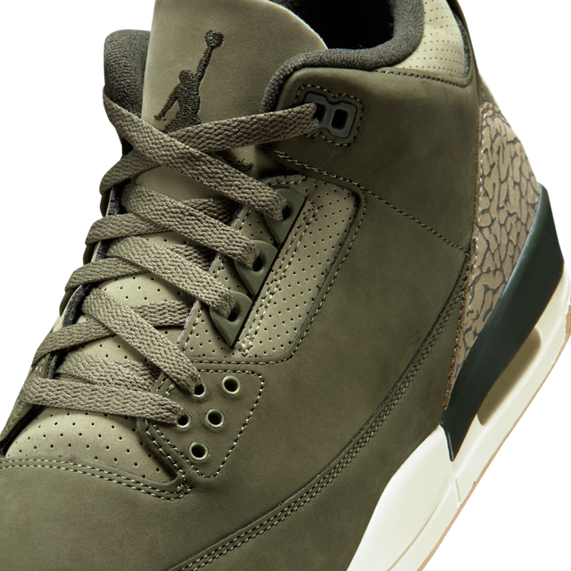 Nike Air Jordan 3 Retro - Medium Olive/Sequoia/Neutral Olive/Sail/Total Crimson-Preorder Item-Navy Selected Shop