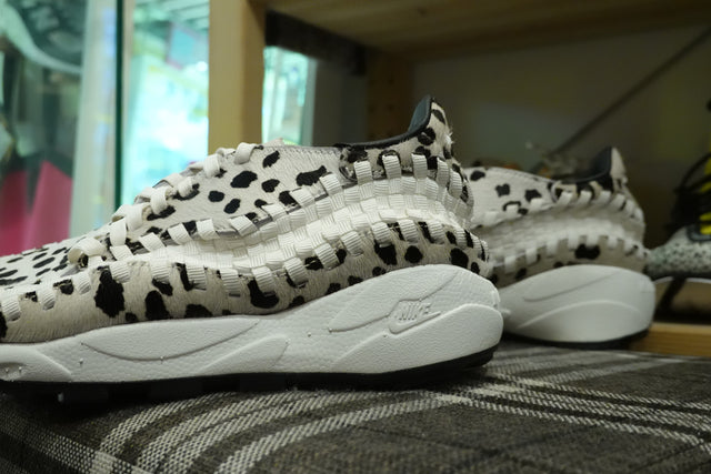 Nike WMNS Air Footscape Woven "White Cow Print" - Sail/Black-Sneakers-Navy Selected Shop