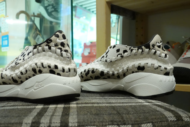 Nike WMNS Air Footscape Woven "White Cow Print" - Sail/Black-Sneakers-Navy Selected Shop