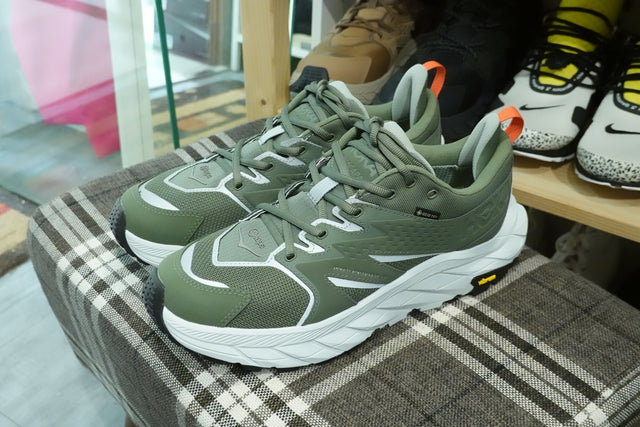 Wtaps x Hoka One One Anacapa Low GoreTex - Four Leaf Clover/Glacier Grey-Preorder Item-Navy Selected Shop