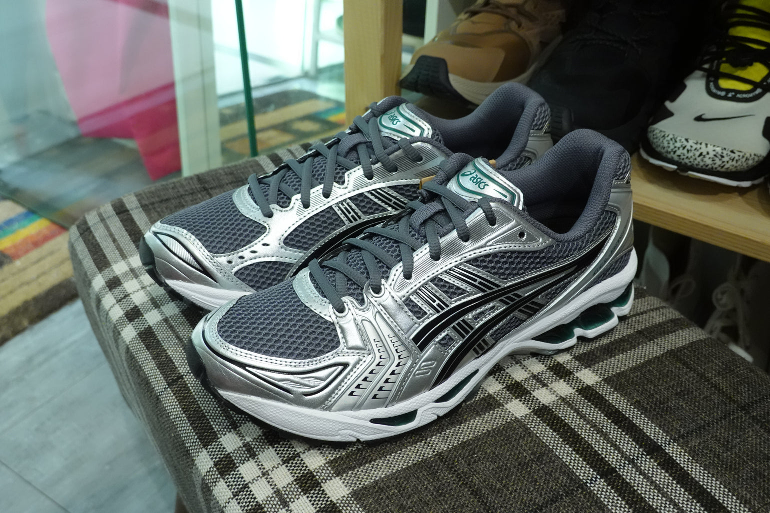 Asics Gel Kayano 14 - Metropolis/Jasper Green – Navy Selected