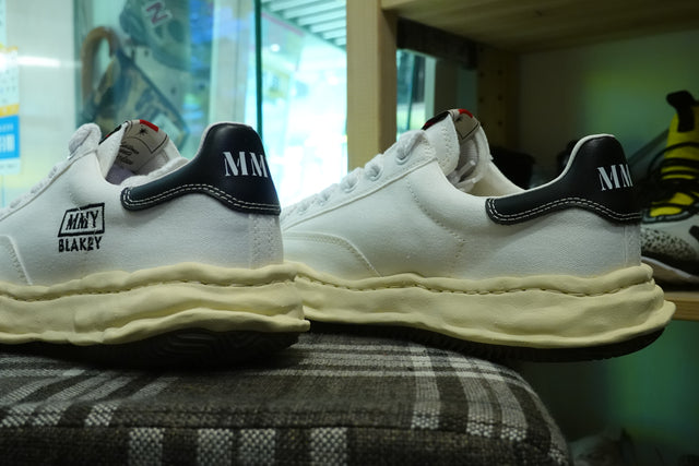 Maison MIHARA YASUHIRO "BLAKEY" VL OG Sole Canvas Low-top - White-Preorder Item-Navy Selected Shop