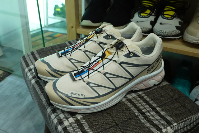 Salomon Lab XT-6 Goretex - Almond Milk/Feather Gray/Pale Mauve-Preorder Item-Navy Selected Shop