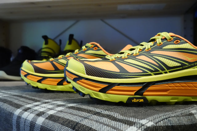 Hoka Mafate Speed 2 - Electric Tangerine/Hoka Citrus-Preorder Item-Navy Selected Shop