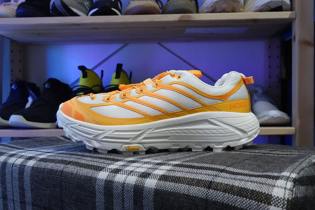 Hoka Mafate Three 2 - Sun Coral/Alabaster-Preorder Item-Navy Selected Shop