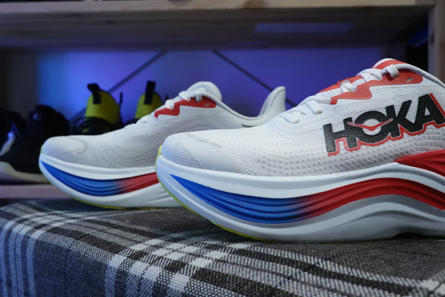 Hoka Skyward X - Blanc De Blanc/Virtual Blue-Preorder Item-Navy Selected Shop