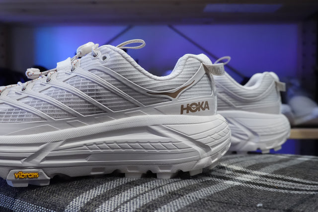 Hoka Mafate Three 2 Grid - Rose Cream/Stucco-Preorder Item-Navy Selected Shop