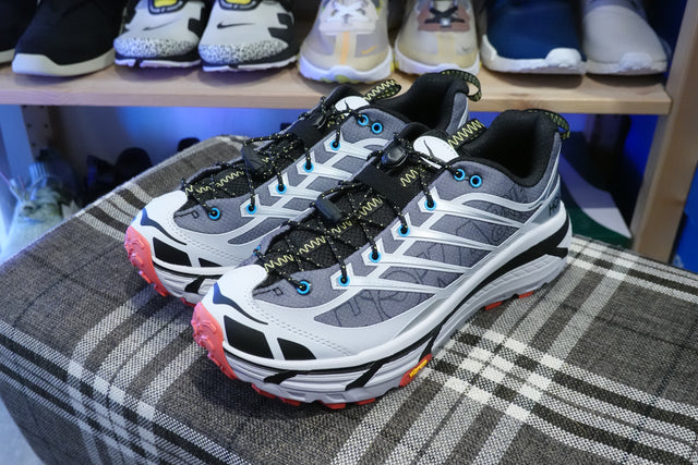 Hoka Mafate Three 2 Wordmark - Ash Grey/Outer Orbit-Sneakers-Navy Selected Shop
