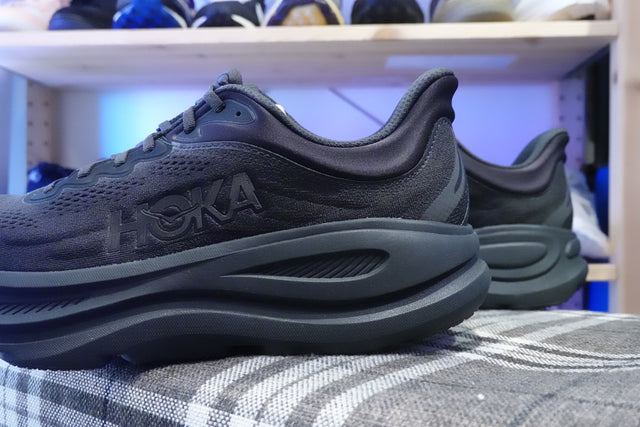 Hoka Bondi 9 - Black/Black-Preorder Item-Navy Selected Shop