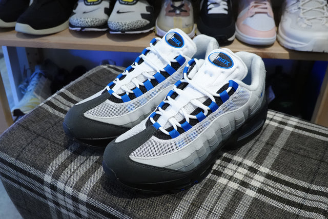 Nike Air Max 95 OG - White/Blue Spark/Black/Neutral Grey/Medium Grey-Sneakers-Navy Selected Shop