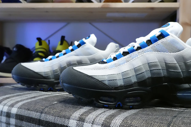 Nike Air Max 95 OG - White/Blue Spark/Black/Neutral Grey/Medium Grey-Sneakers-Navy Selected Shop