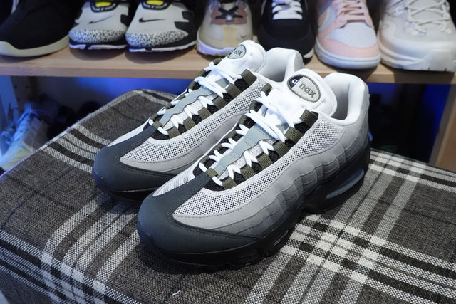 Nike WMNS Air Max 95 Big Bubble - Black/White/Reflect Silver/Medium Olive-Preorder Item-Navy Selected Shop