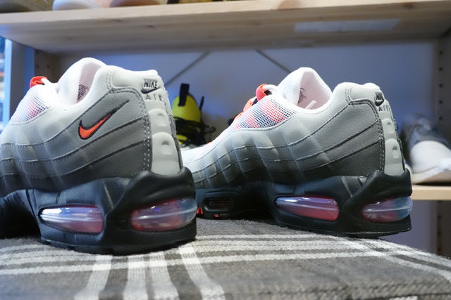 Nike Air Max 95 "Big Bubble" - Black/Medium Ash/Dark Pewter/Solar Red-Preorder Item-Navy Selected Shop