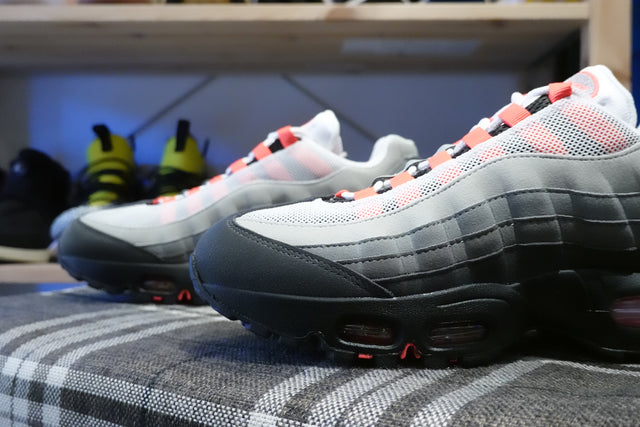 Nike Air Max 95 "Big Bubble" - Black/Medium Ash/Dark Pewter/Solar Red-Preorder Item-Navy Selected Shop