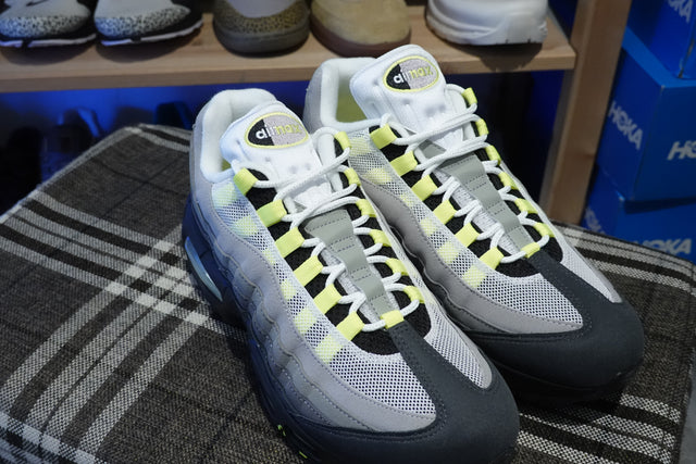 Nike Air Max 95 OG - Black/Neon Yellow/Cool Grey-Sneakers-Navy Selected Shop