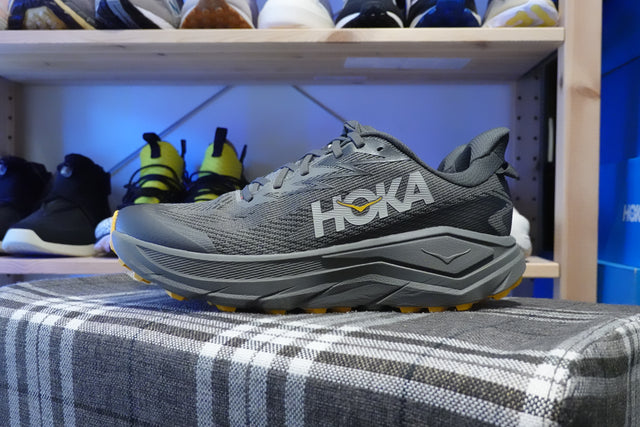Hoka Challenger 8 GoreTex - Asphalt Grey/Varsity Yellow-Preorder Item-Navy Selected Shop