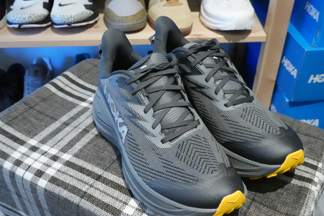 Hoka Challenger 8 GoreTex - Asphalt Grey/Varsity Yellow-Preorder Item-Navy Selected Shop