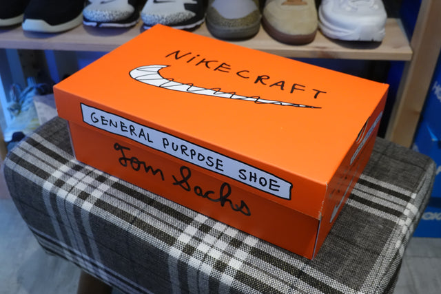 Tom Sachs x NikeCraft General Purpose Shoe “Bricolage” - Summit White/Birch/Pine Green/University Gold-Preorder Item-Navy Selected Shop