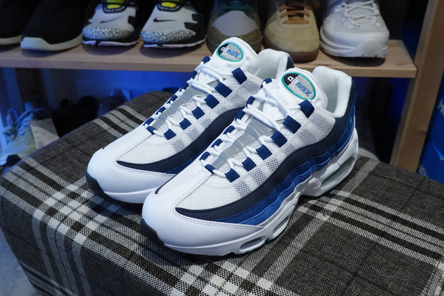 Nike Air Max 95 Big Bubble - White/Emerald Green/Lake Blue/French Blue/Obsidian/Black-Preorder Item-Navy Selected Shop