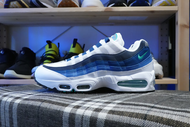 Nike Air Max 95 Big Bubble - White/Emerald Green/Lake Blue/French Blue/Obsidian/Black-Preorder Item-Navy Selected Shop