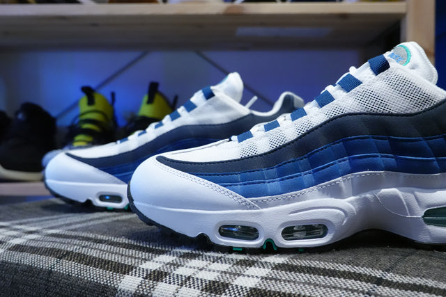 Nike Air Max 95 Big Bubble - White/Emerald Green/Lake Blue/French Blue/Obsidian/Black-Preorder Item-Navy Selected Shop