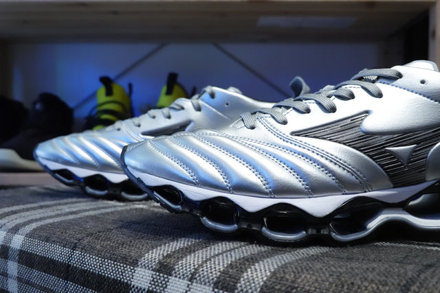 Mizuno Wave Prophecy Morelia Neo - Silver/Black-Preorder Item-Navy Selected Shop