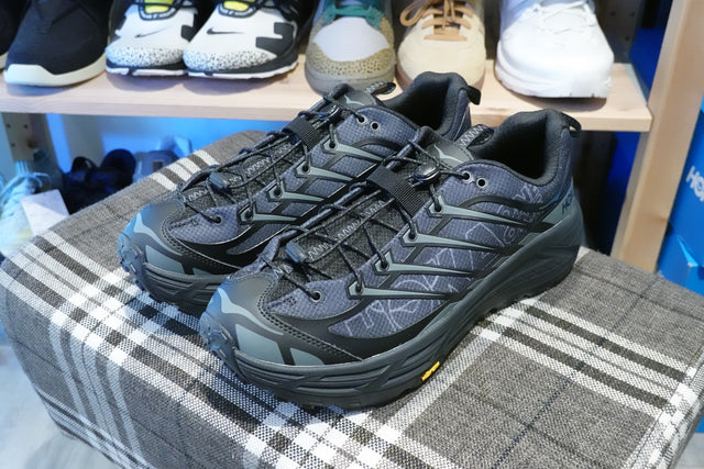 Hoka Mafate Three 2 Wordmark - Black/Outer Orbit-Preorder Item-Navy Selected Shop