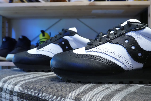 Engineered Garments x Saucony Shadow Original Wingtip - Black/White-Preorder Item-Navy Selected Shop