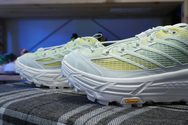 Hoka Mafate Three 2 Grid - Truffle Salt/Sour Lemon-Preorder Item-Navy Selected Shop
