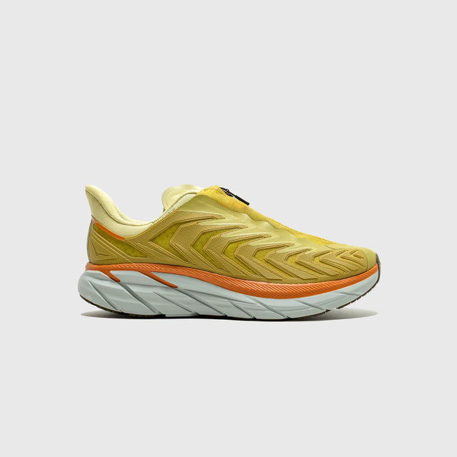 Hoka One One Project Clifton - Golden Lichen/Celery Root-Preorder Item-Navy Selected Shop