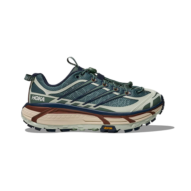 Hoka Mafate Three 2 Wordmark - Fern/Varsity Navy-Preorder Item-Navy Selected Shop