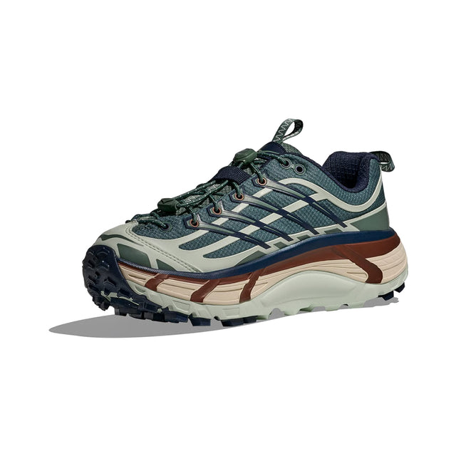 Hoka Mafate Three 2 Wordmark - Fern/Varsity Navy-Preorder Item-Navy Selected Shop