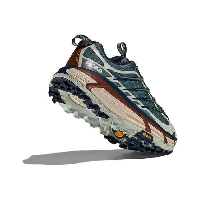 Hoka Mafate Three 2 Wordmark - Fern/Varsity Navy-Preorder Item-Navy Selected Shop