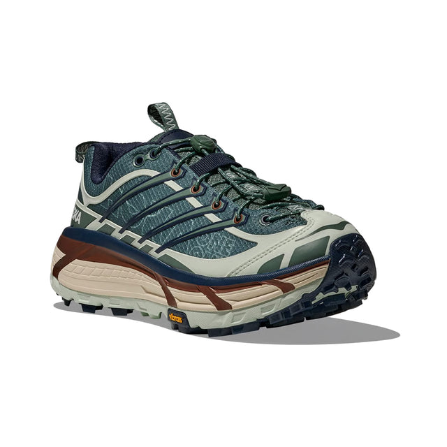Hoka Mafate Three 2 Wordmark - Fern/Varsity Navy-Preorder Item-Navy Selected Shop